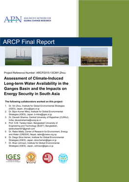 ARCP Final Report