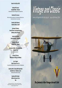 The Journal of the Vintage Aircraft