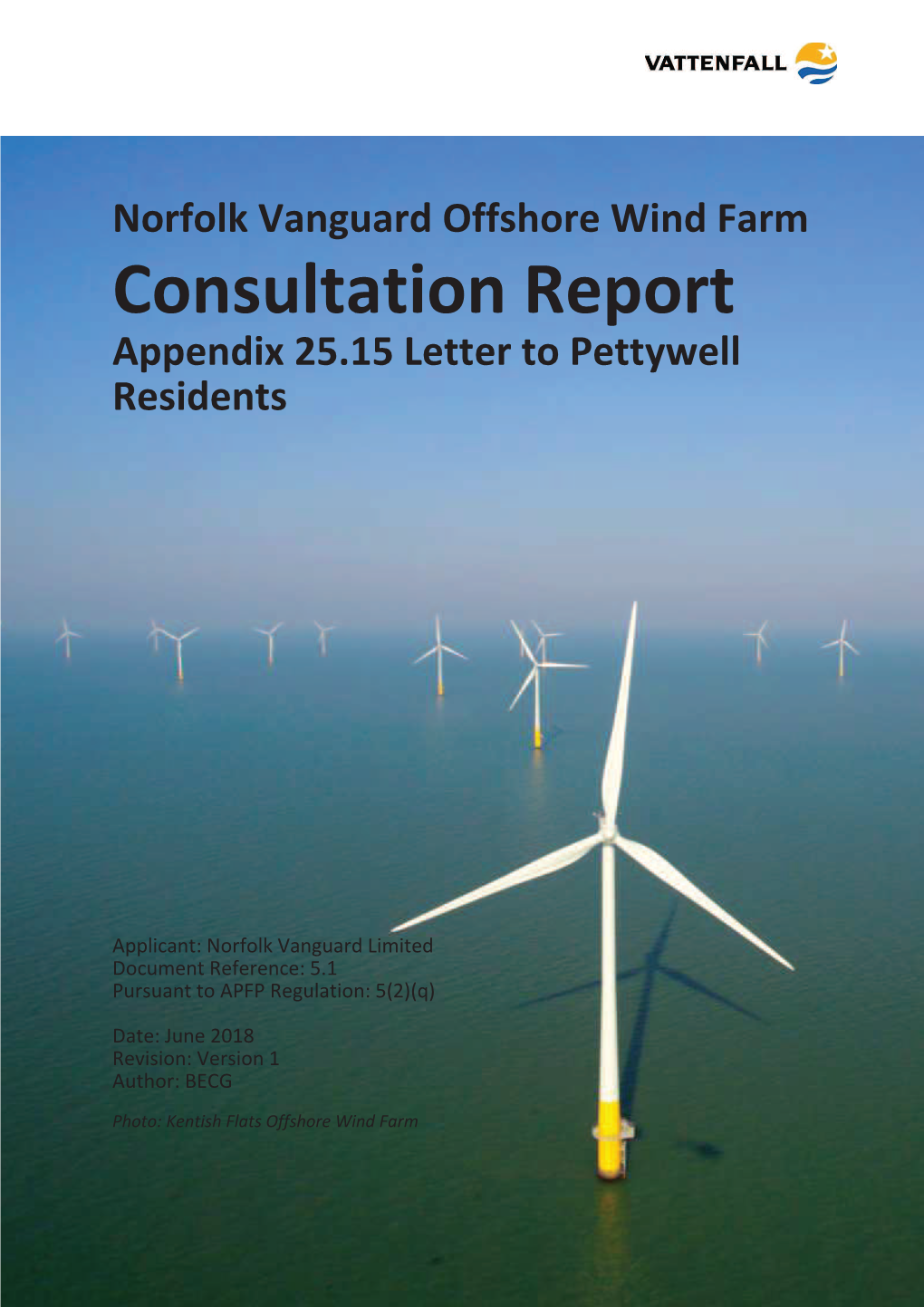 Consultation Report Appendix 25.15 Letter to Pettywell Residents