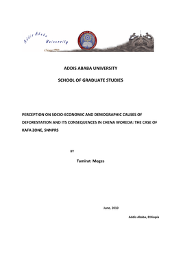 Addis Ababa University School of Graduate Studies