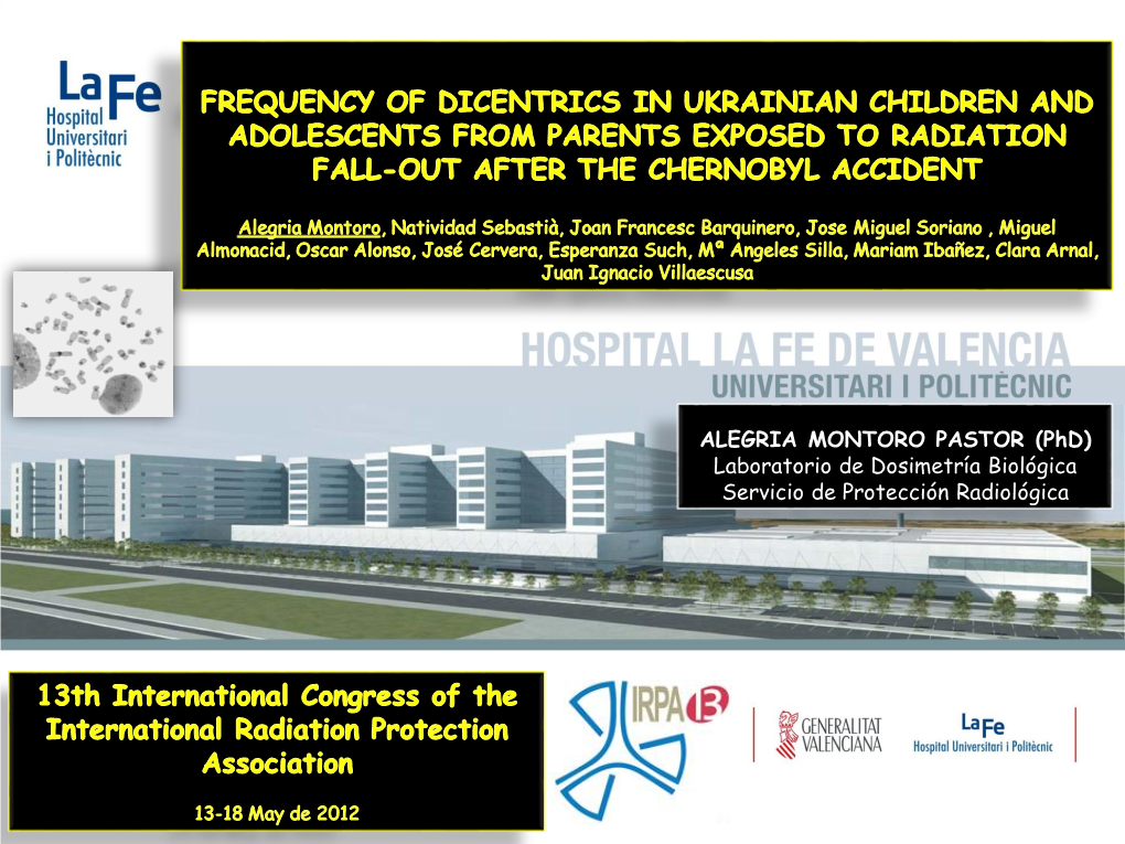 After the Chernobyl Accident... More Than 1.8 Million People Still Inhabit the Contaminated Territories