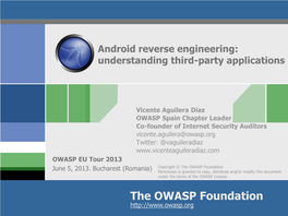 Android Reverse Engineering: Understanding Third-Party Applications