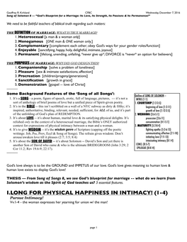 Song of Solomon 8 Outline