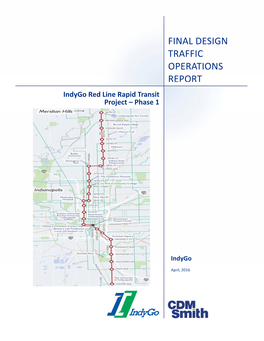 Final Design Traffic Operations Report