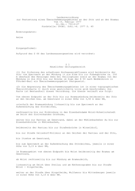 ÜSG Stör Landesverordnung 15.02.1977