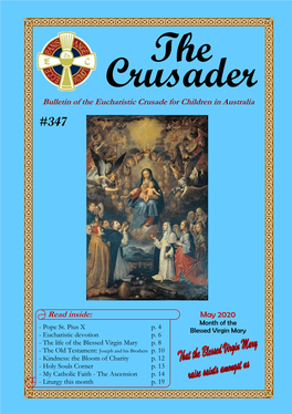 The Crusader Bulletin of the Eucharistic Crusade for Children in Australia #347