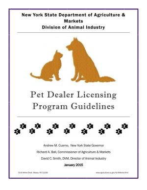 Pet Dealer Licensing Program Guidelines