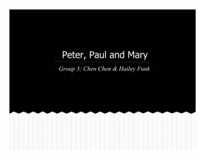 Peter Paul and Mary.Pptx
