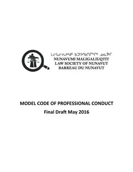 MODEL CODE of PROFESSIONAL CONDUCT Final Draft May 2016