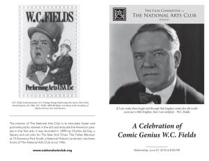 A Celebration of Comic Genius W.C. Fields