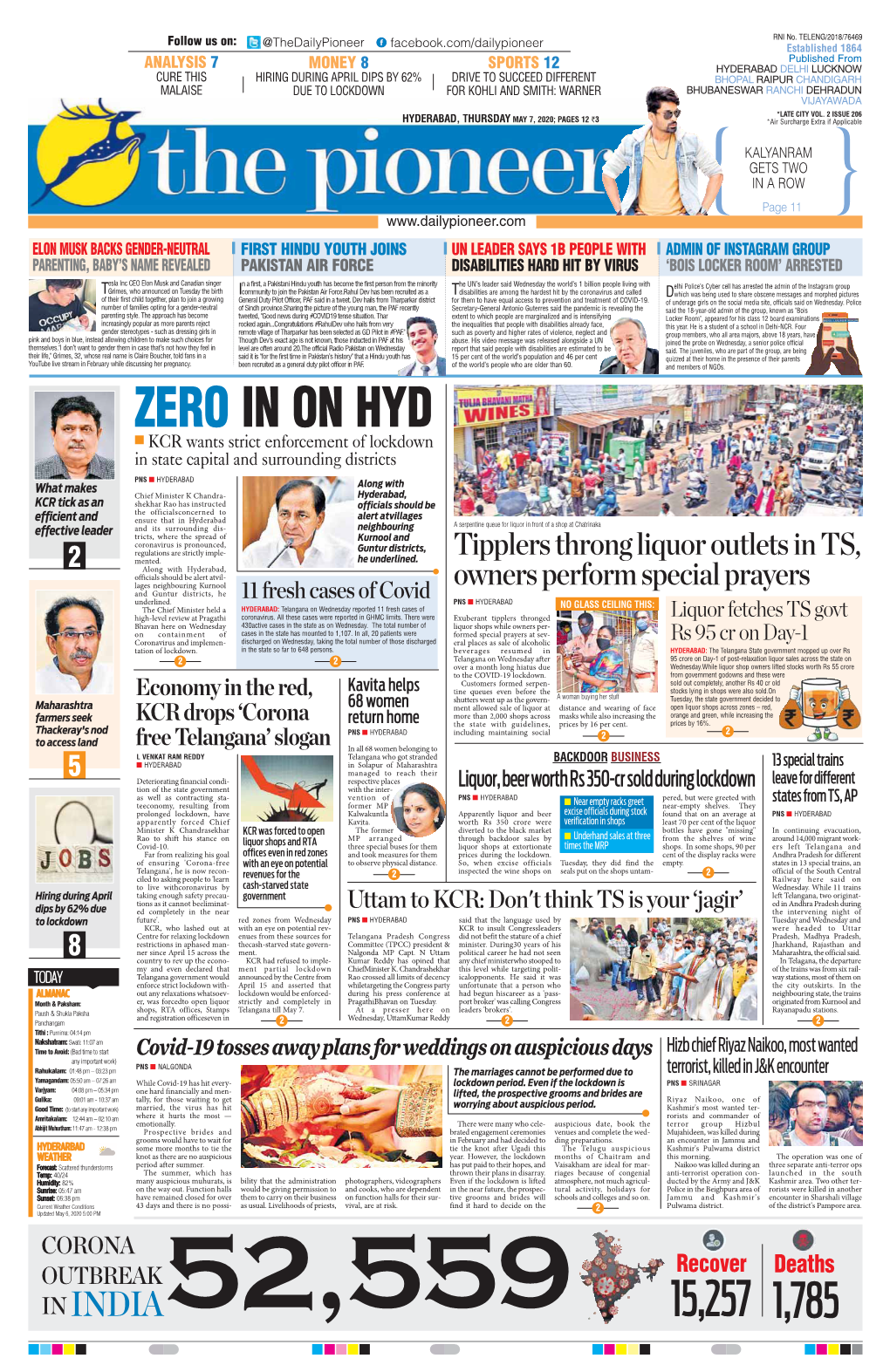 ZERO in on HYD N KCR Wants Strict Enforcement of Lockdown in State Capital and Surrounding Districts