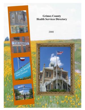 Grimes County Health Services Directory