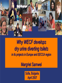 Why WECF Develops Dry Urine Diverting Toilets