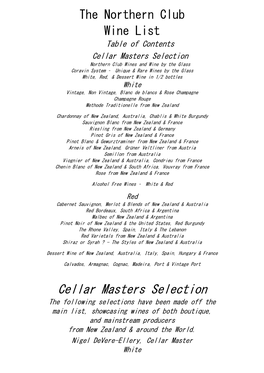 Cellar Masters Selection