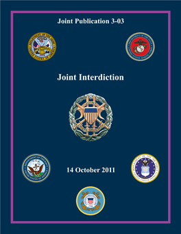 JP 3-03, Joint Interdiction