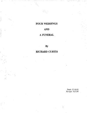 FOUR WEDDINGS and a FUNERAL by RICHARD CURTIS