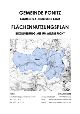Gemeinde Ponitz Flächennutzungsplan