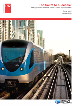 The Ticket to Success? the Impact of the Dubai Metro on Real Estate Values