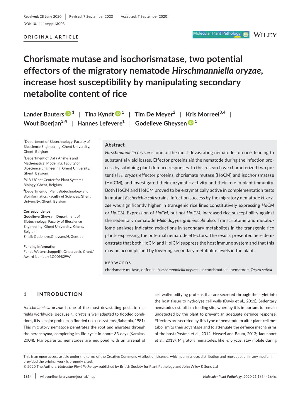 Chorismate Mutase and Isochorismatase, Two Potential