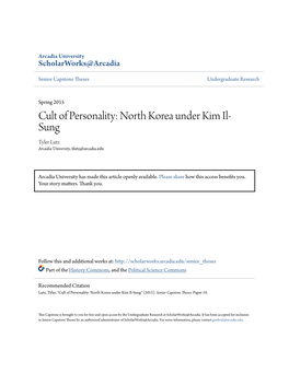North Korea Under Kim Il-Sung" (2015)