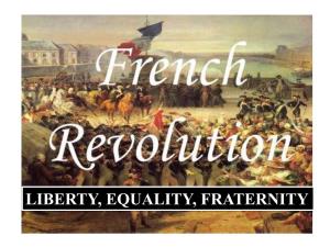 French Revolution ( Sub-Topics )