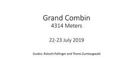 Grand Combin Xxx July, 2019