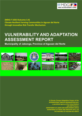 VULNERABILITY and ADAPTATION ASSESSMENT REPORT Municipality of Jabonga, Province of Agusan Del Norte