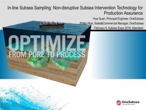Subsea Sampling Hardware