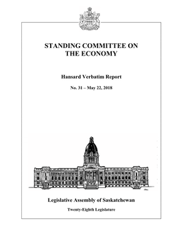 May 22, 2018 Economy Committee