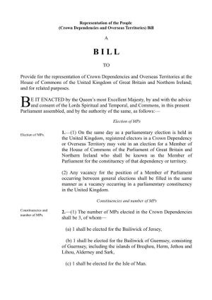 (Crown Dependencies and Overseas Territories) Bill