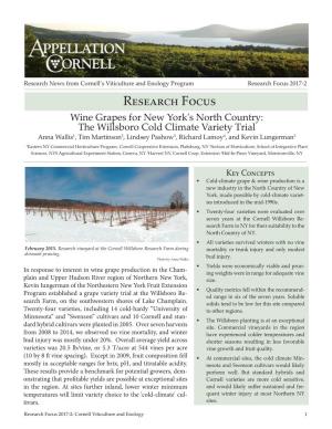 Wine Grapes for New York's North Country