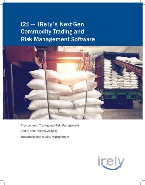 Irely's Next Gen Commodity Trading and Risk Management Software