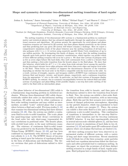 Shape and Symmetry Determine Two-Dimensional Melting Transitions of Hard Regular Polygons