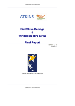 Bird Strike Damage & Windshield Bird Strike Final Report