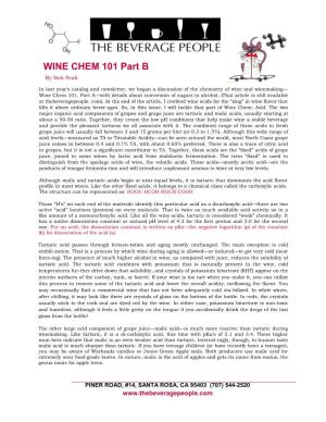 WINE CHEM 101 Part B by Bob Peak