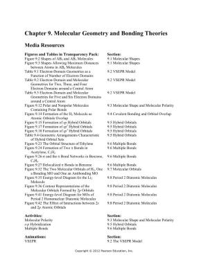 Chapter 9. Molecular Geometry and Bonding Theories