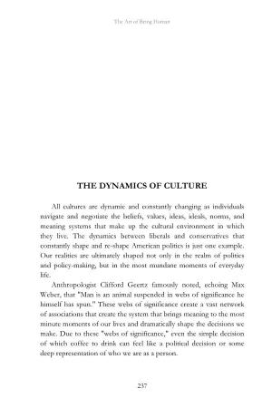 The Dynamics of Culture