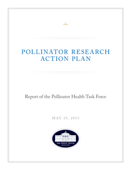 Pollinator Research Action Plan