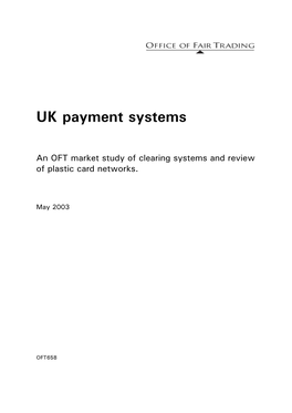 UK Payment Systems