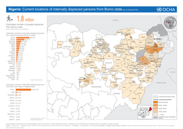 Nigeria: Current Locations of Internally Displaced Persons from Borno State (As of 30 April 2016)