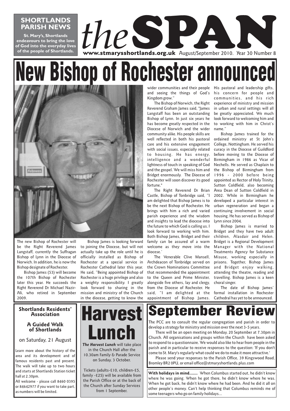 New Bishop of Rochester Announced