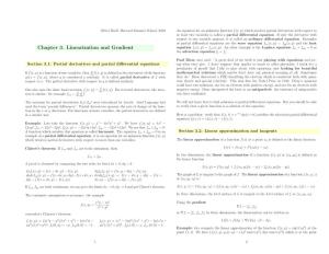 Chapter 3. Linearization and Gradient Equation Fx(X, Y) = Fxx(X, Y)