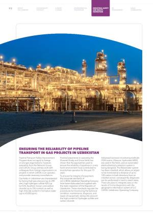 Ensuring the Reliability of Pipeline Transport in Gas Projects in Uzbekistan