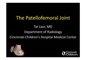 The Patellofemoral Joint