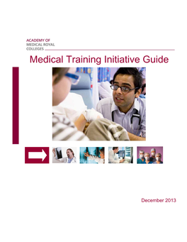 Medical Training Initiative Guide