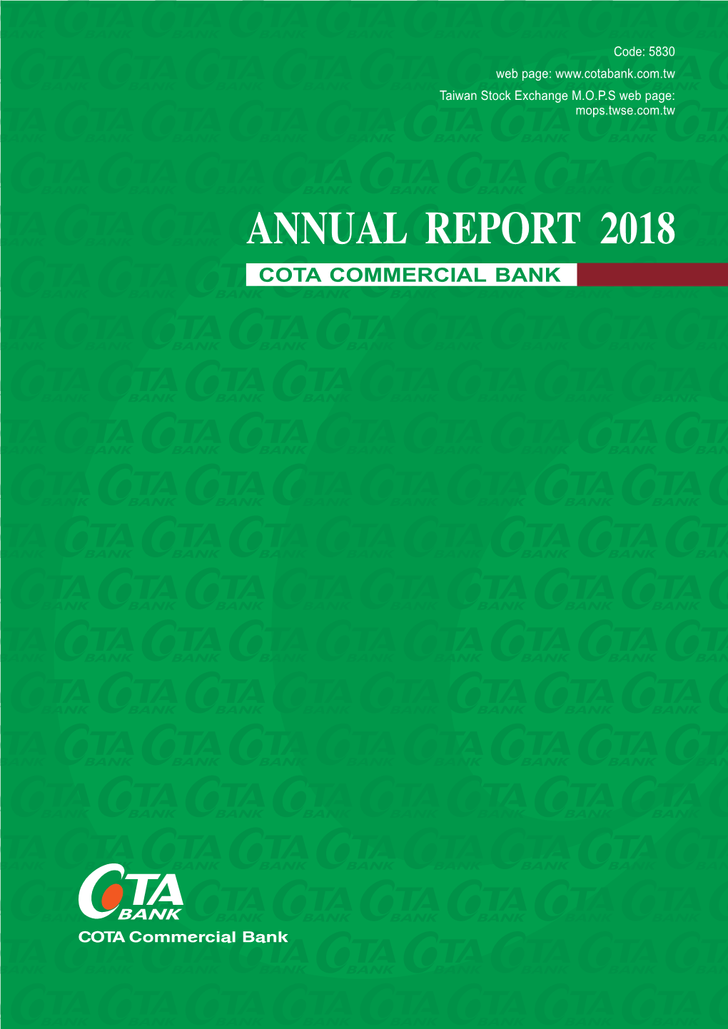 Annual Report 2018 Cota Commercial Bank