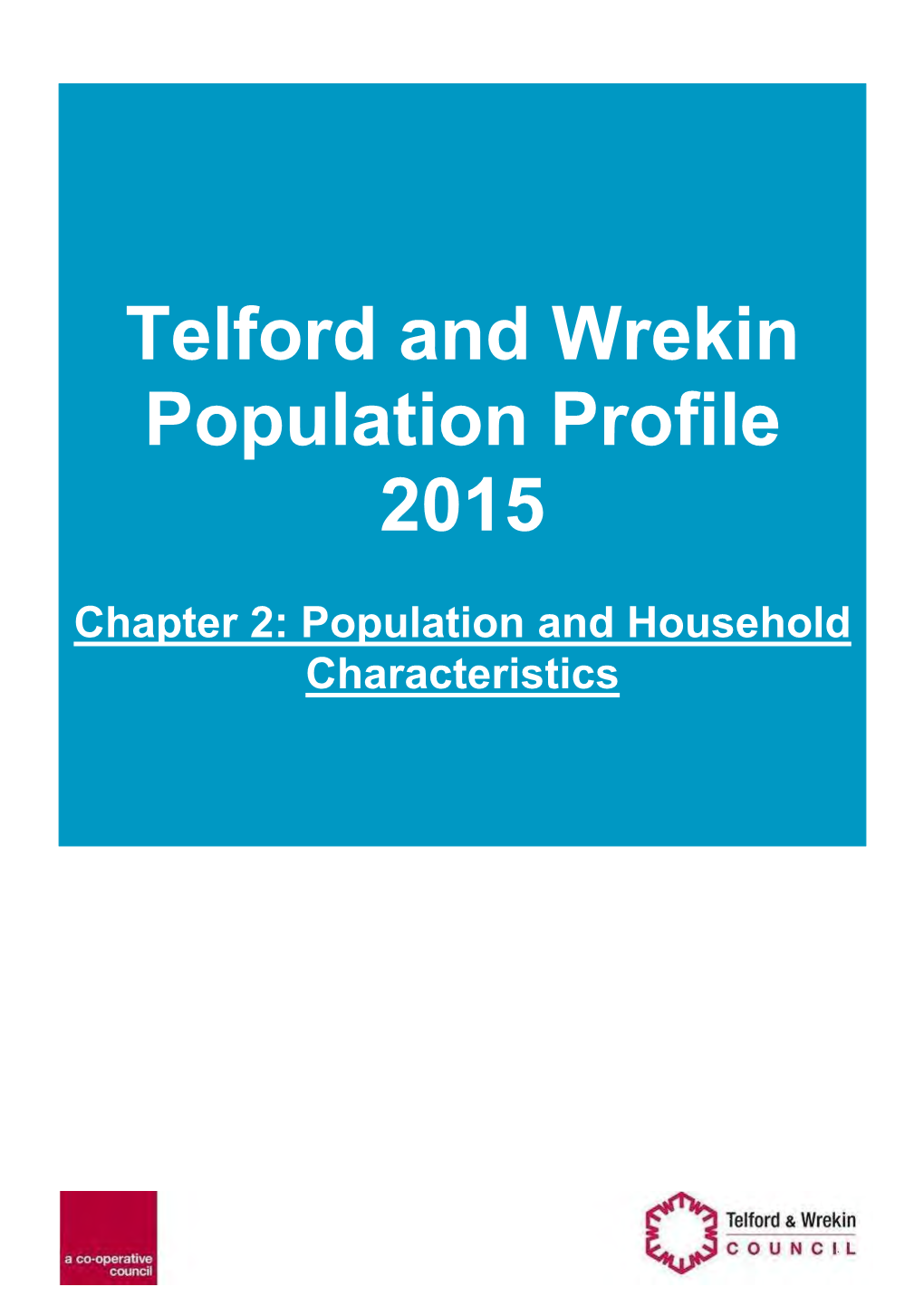 Telford and Wrekin Population Profile 2015