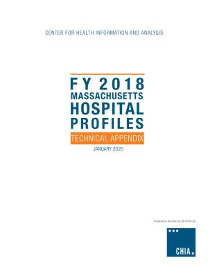 Fy 2018 Massachusetts Hospital Profiles Technical Appendix January 2020