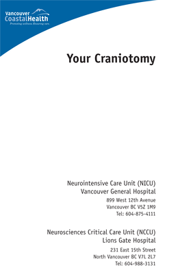 Your Craniotomy