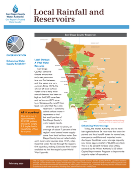 Local Rainfall and Reservoirs